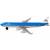 Металлическая модель самолета Jet Liner «Boeing / Airbus KLM» 13 см. 8511312B  / Сине-белый