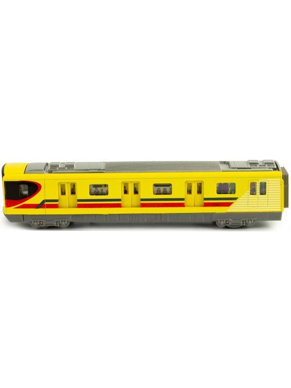 Металлические вагоны Метро 1:43 Sonic City Subway 7040, 18 см. (открываются двери, звук, свет) / Микс