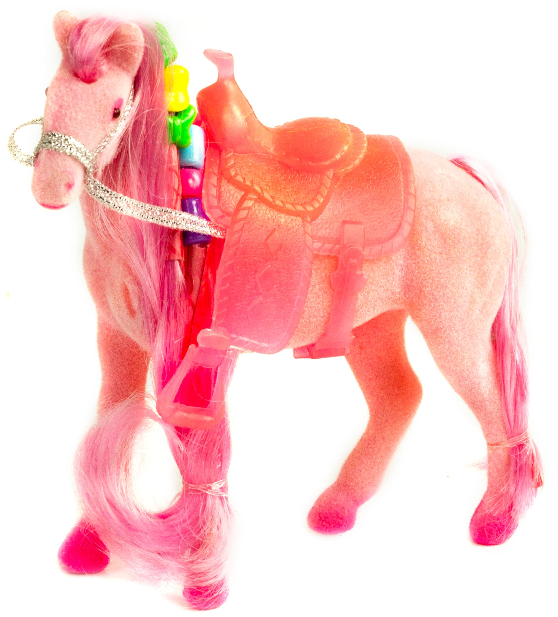 Детская кукольная игрушечная фигурка «Лошадка Принцессы» 3309 для девочек, 10 см. / Розовая