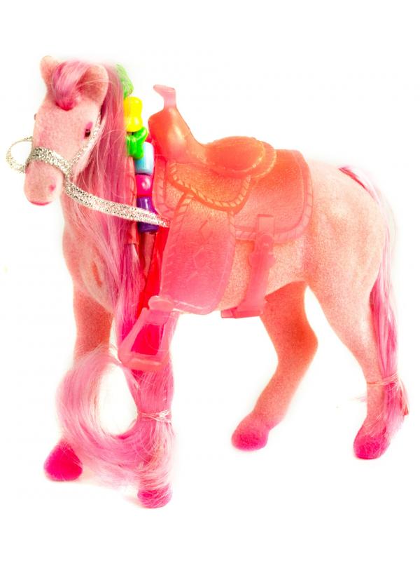 Детская кукольная игрушечная фигурка «Лошадка Принцессы» 3309 для девочек, 10 см. / Розовая
