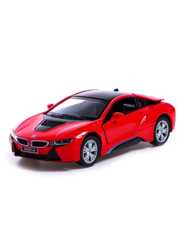 Металлическая машинка Kinsmart 1:36 «BMW i8» KT5379DA инерционная / Красный