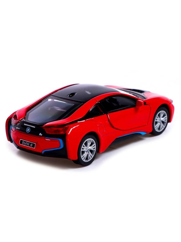 Металлическая машинка Kinsmart 1:36 «BMW i8» KT5379DA инерционная / Красный