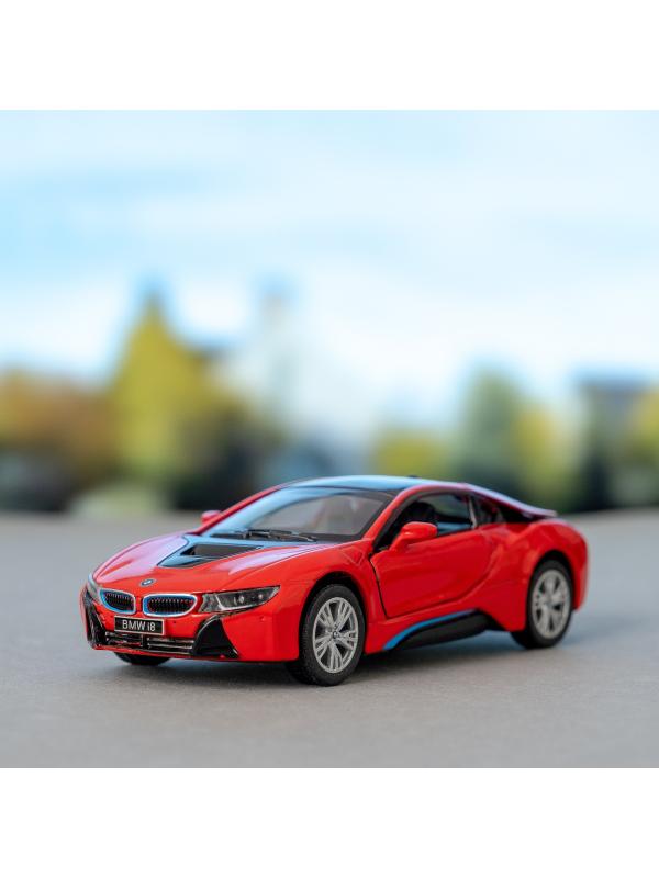 Металлическая машинка Kinsmart 1:36 «BMW i8» KT5379DA инерционная / Красный