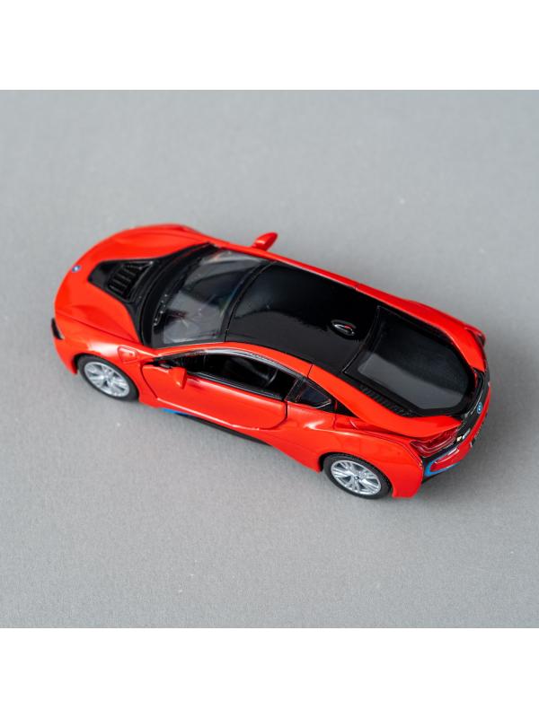 Металлическая машинка Kinsmart 1:36 «BMW i8» KT5379DA инерционная / Красный