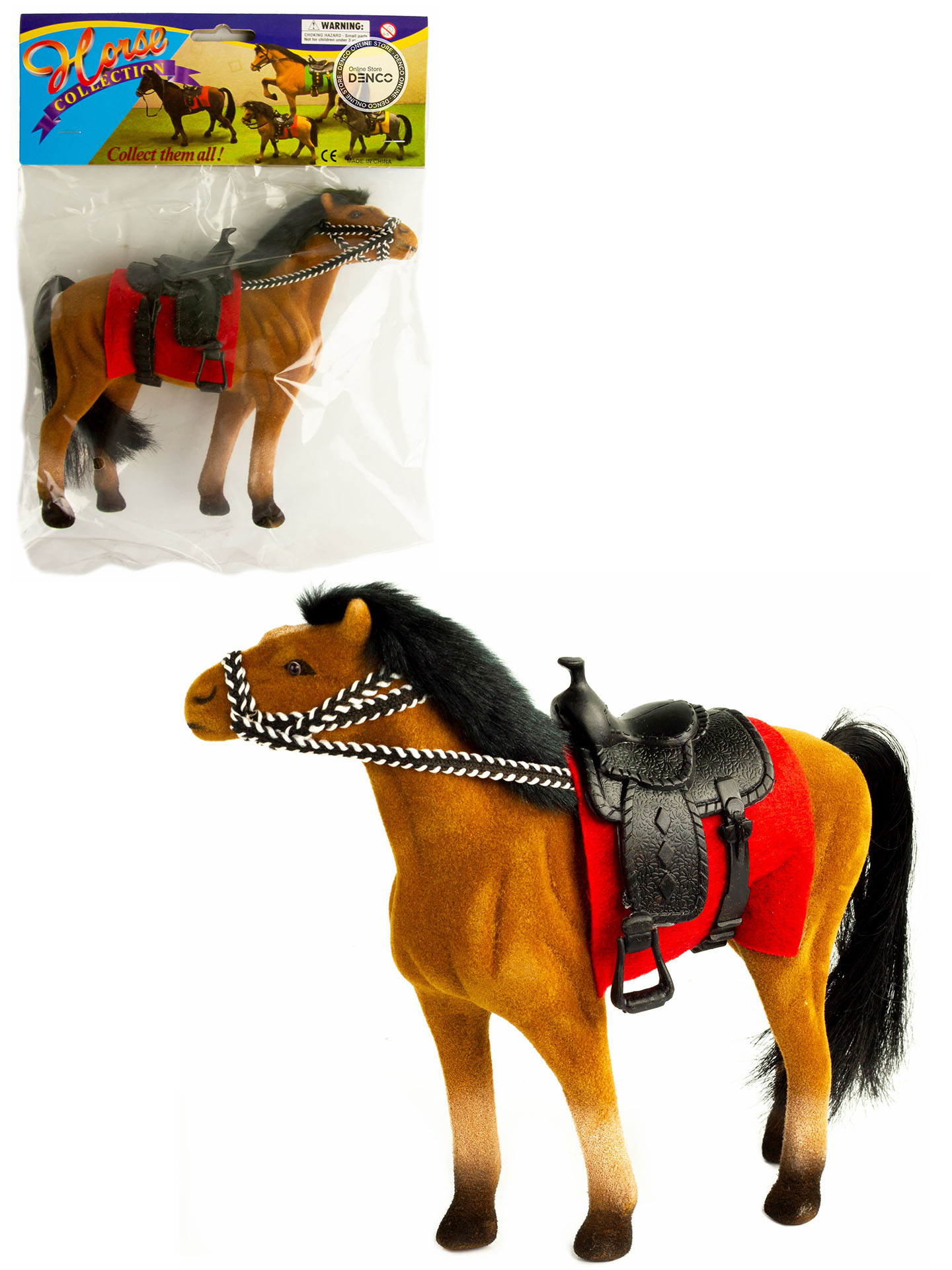 Детская кукольная игрушечная фигурка «Лошадка» 33-34-35, для девочек, 17 см. / Коричневая