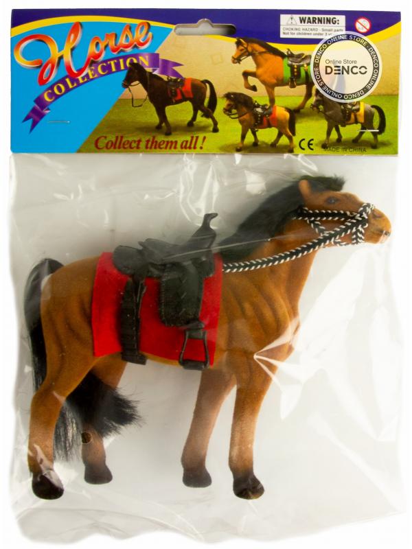 Детская кукольная игрушечная фигурка «Лошадка» 33-34-35, для девочек, 17 см. / Коричневая