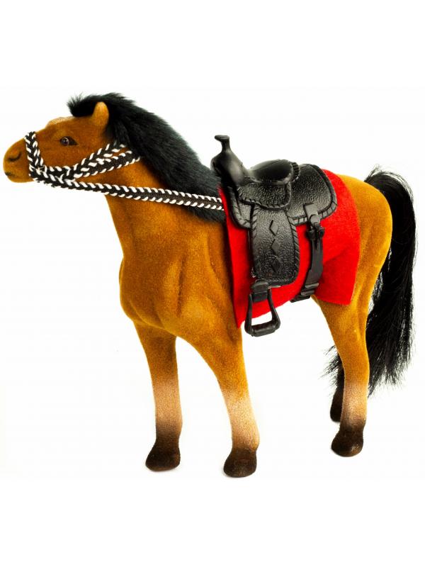 Детская кукольная игрушечная фигурка «Лошадка» 33-34-35, для девочек, 17 см. / Коричневая