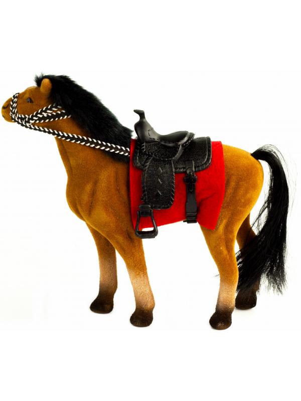Детская кукольная игрушечная фигурка «Лошадка» 33-34-35, для девочек, 17 см. / Коричневая