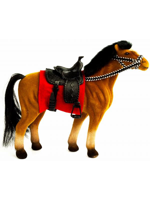 Детская кукольная игрушечная фигурка «Лошадка» 33-34-35, для девочек, 17 см. / Коричневая