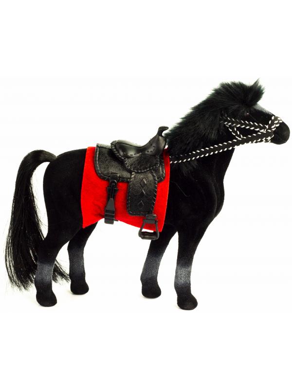 Детская кукольная игрушечная фигурка «Лошадка» 33-34-35, для девочек, 17 см. / Черная