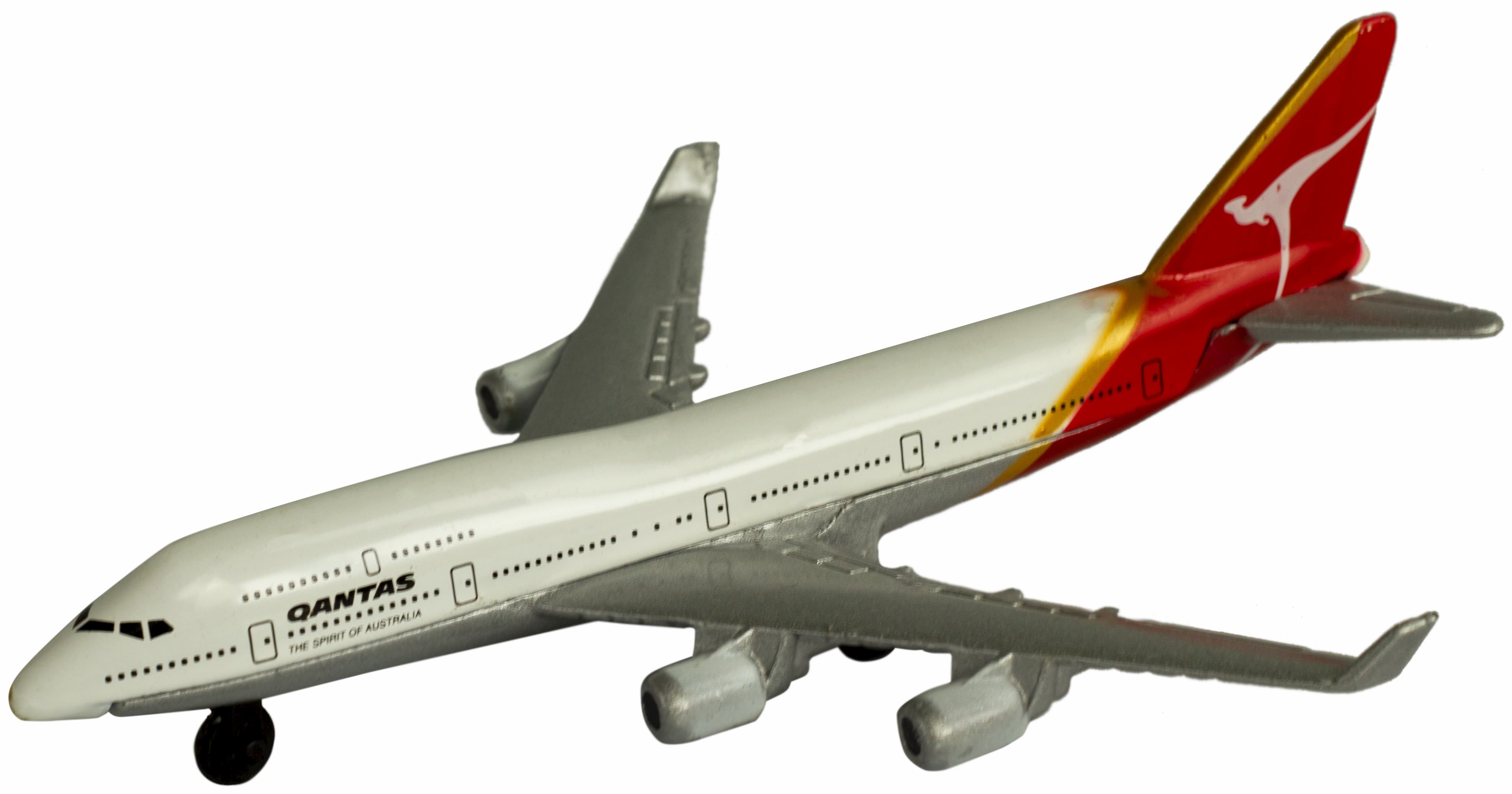 Металлическая модель самолета Jet Liner «Boeing / Airbus» 13 см. 8511312B / Qantas