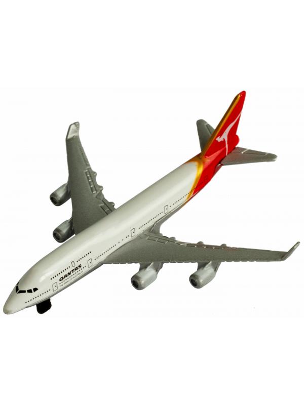 Металлическая модель самолета Jet Liner «Boeing / Airbus» 13 см. 8511312B / Qantas