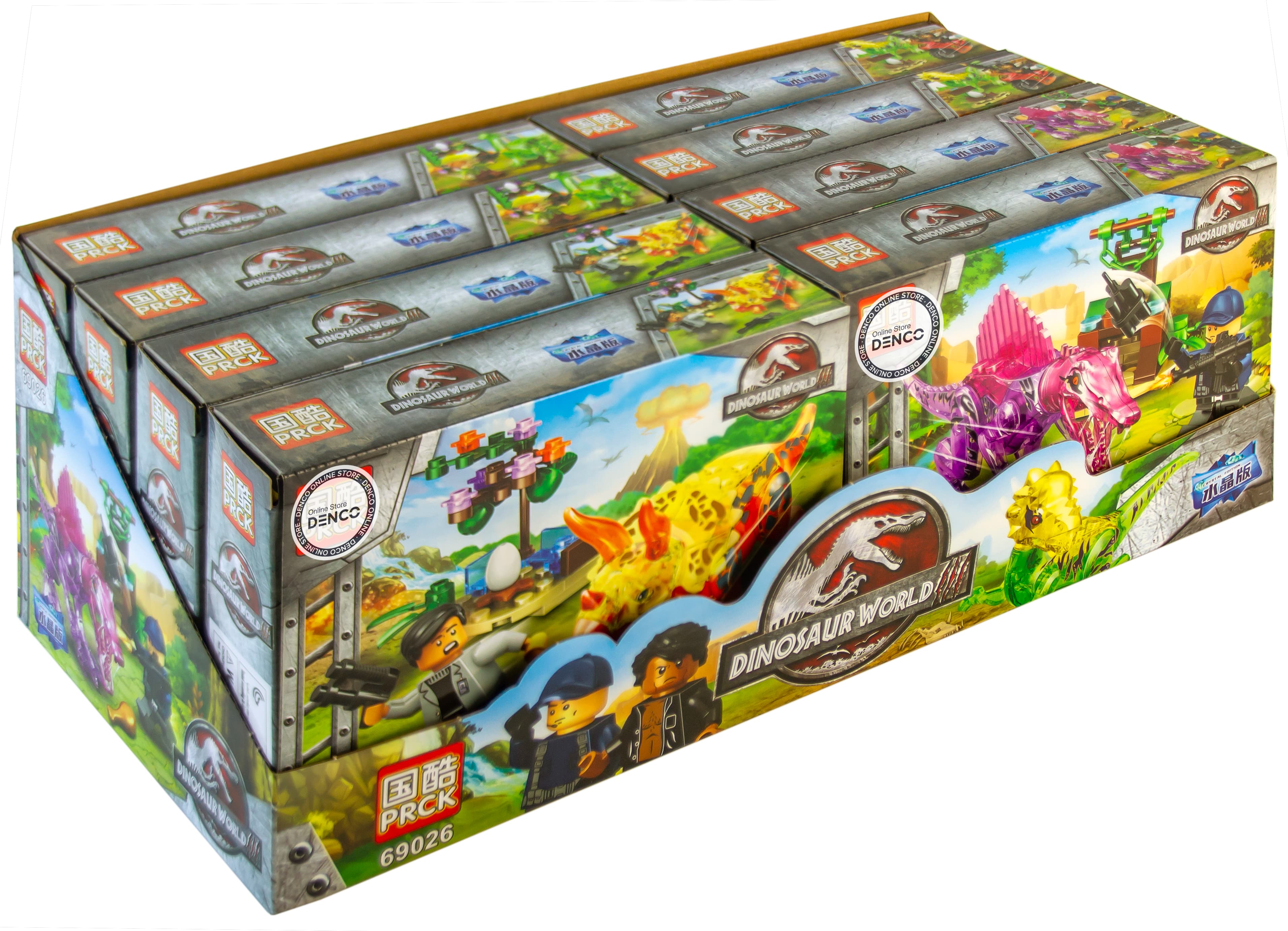 Набор конструкторов PRCK Dinosaur World «Мир Юрского периода» 69026 / 4 шт.