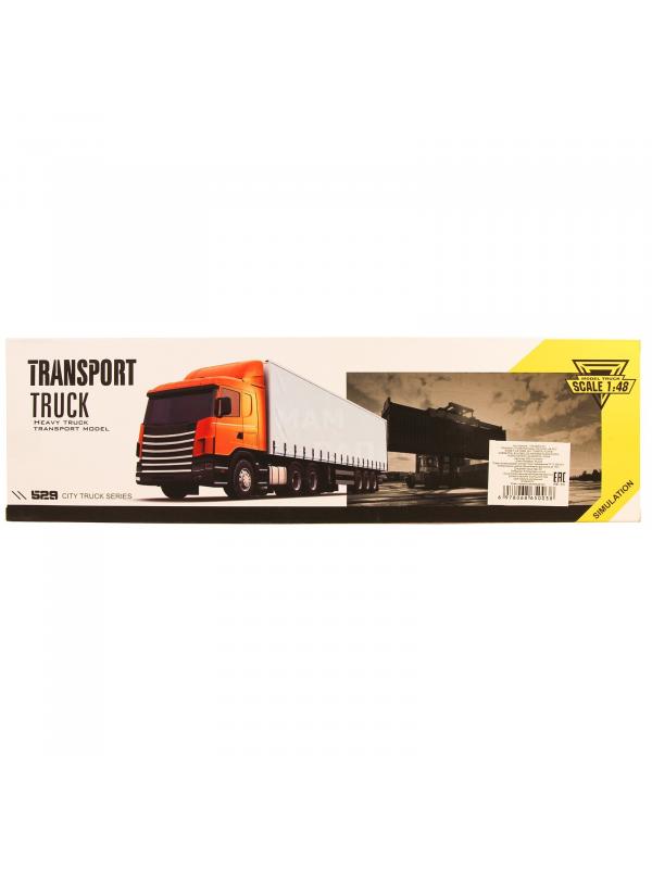 Металлическая машинка KIMI 1:48 «Трейлер Super Truck» АK621 33 см., фрикционный