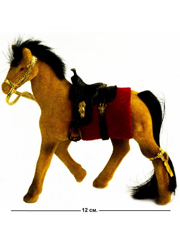 Детская кукольная игрушечная фигурка «Лошадка» 2549-8-9, для девочек, 12 см. / Коричневый