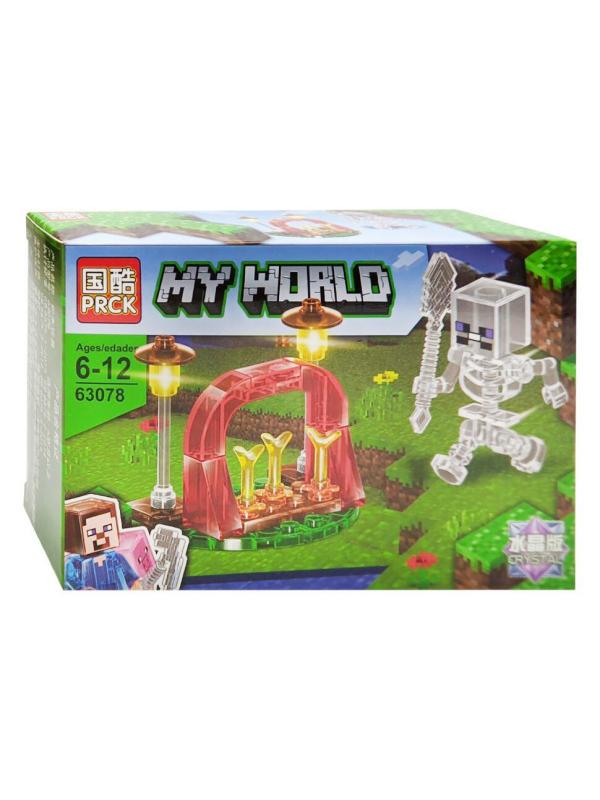 Набор конструкторов 8 в 1 PRCK My World «Кристальный мир» 63078 (Minecraft)