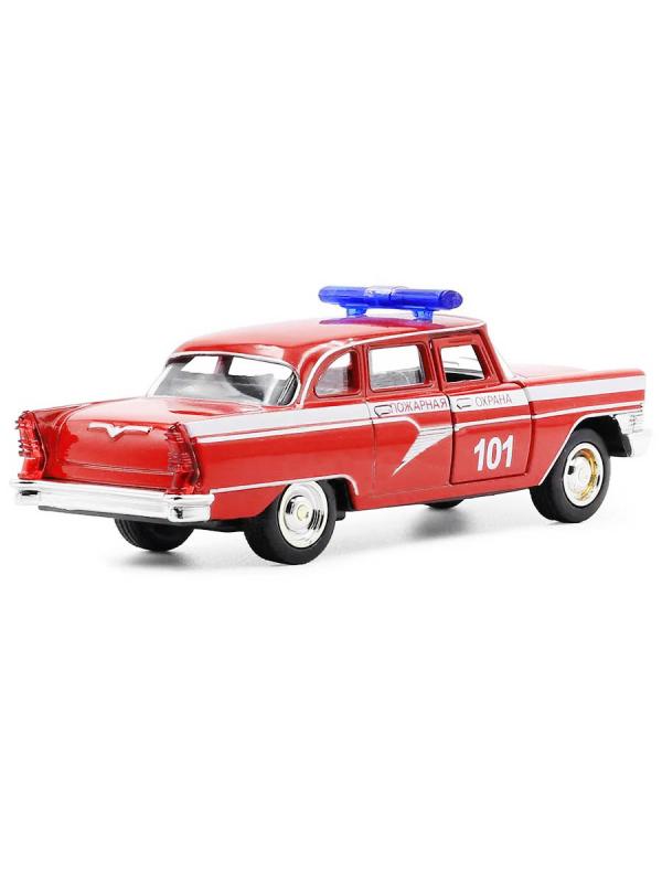 Металлическая машинка Play Smart 1:48 «Чайка. Пожарная» 12 см 6410-C Автопарк, инерционная