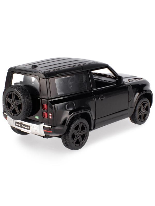 Металлическая машинка Kinsmart 1:36 «Land Rover Defender 90» KT5428D, инерционная / Черный