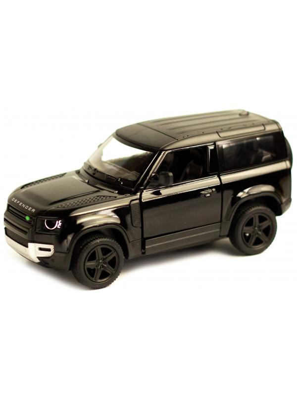 Металлическая машинка Kinsmart 1:36 «Land Rover Defender 90» KT5428D, инерционная / Черный