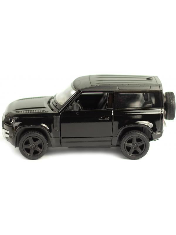 Металлическая машинка Kinsmart 1:36 «Land Rover Defender 90» KT5428D, инерционная / Черный