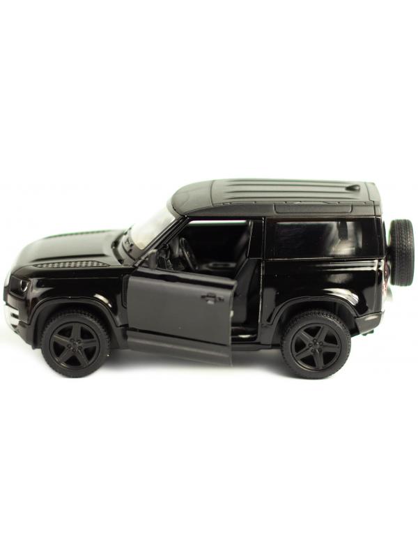 Металлическая машинка Kinsmart 1:36 «Land Rover Defender 90» KT5428D, инерционная / Черный