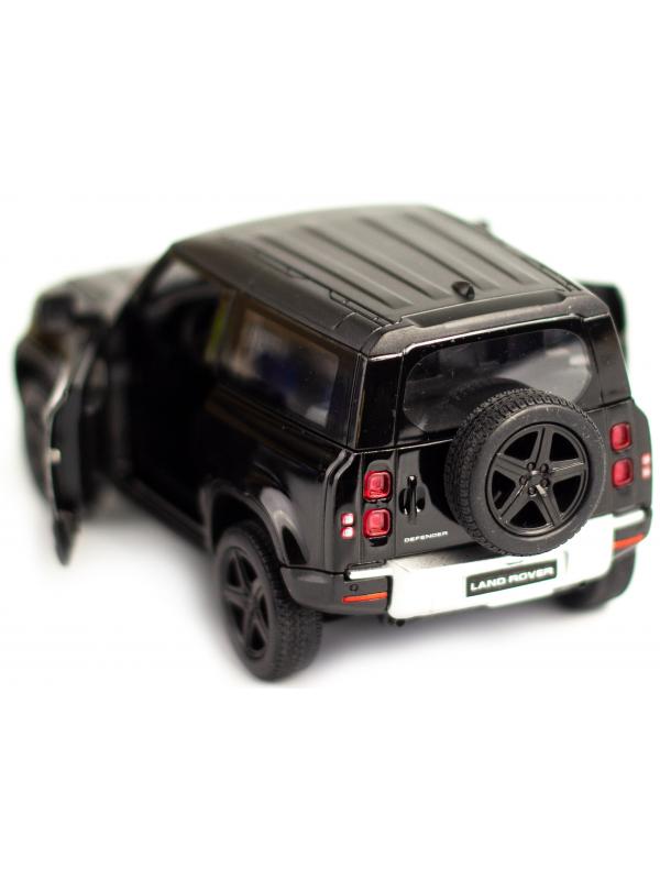 Металлическая машинка Kinsmart 1:36 «Land Rover Defender 90» KT5428D, инерционная / Черный