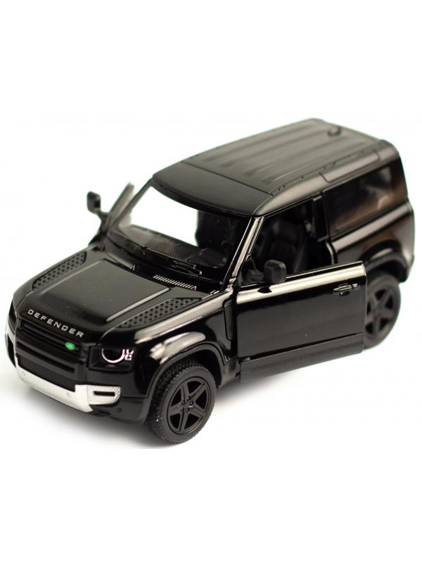 Металлическая машинка Kinsmart 1:36 «Land Rover Defender 90» KT5428D, инерционная / Черный