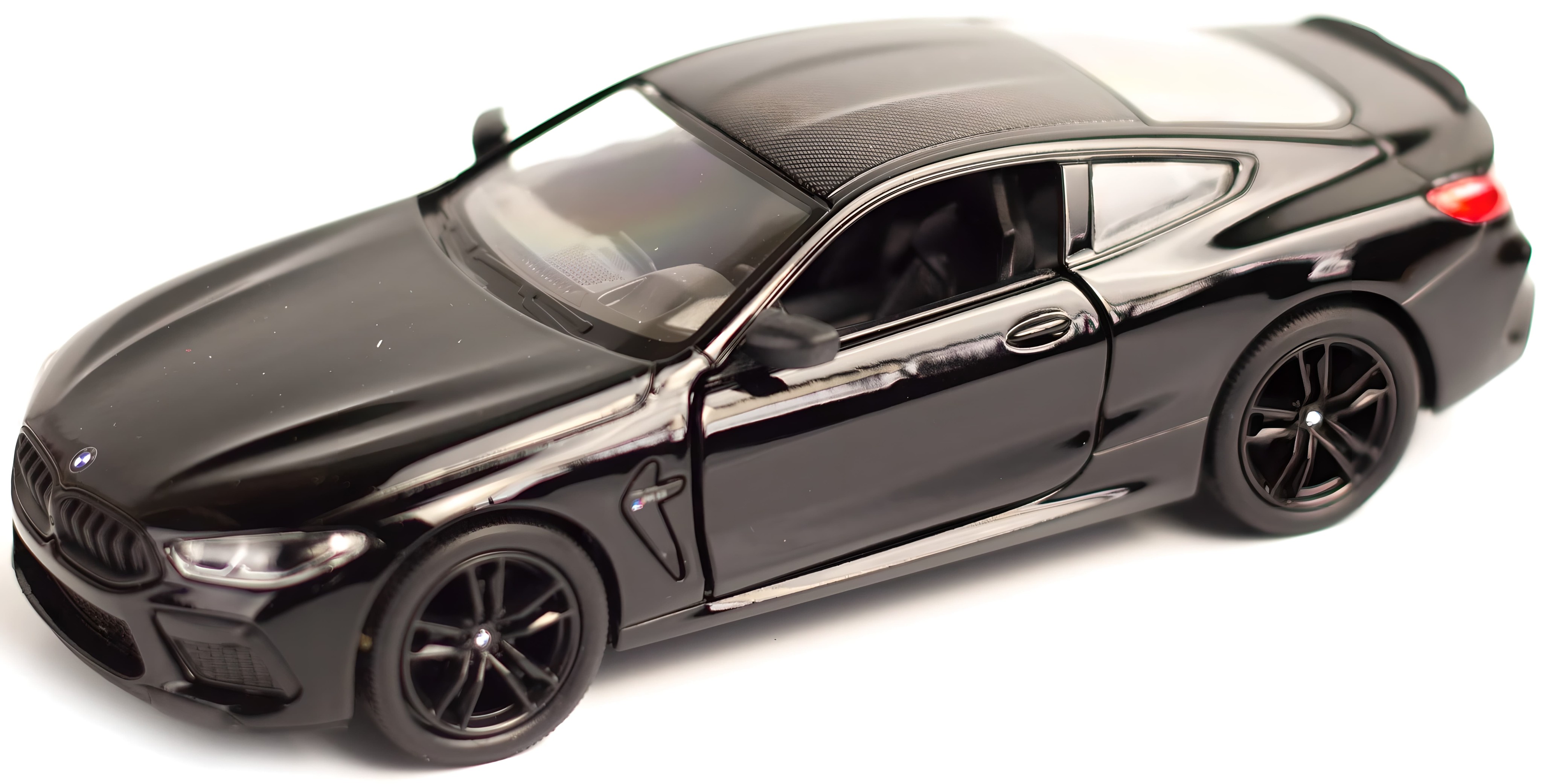 Металлическая машинка Kinsmart 1:38 «BMW M8 Competition Coupe» KT5425D, инерционная / Черный