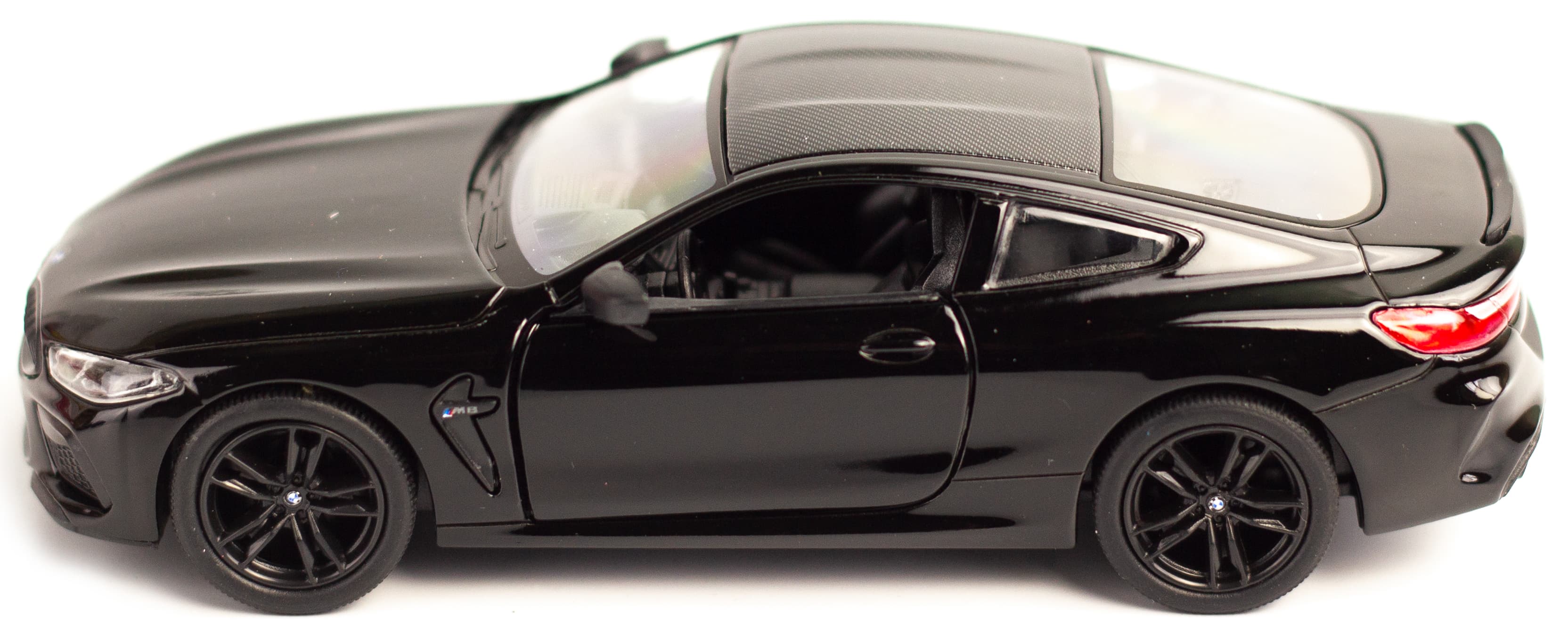 Металлическая машинка Kinsmart 1:38 «BMW M8 Competition Coupe» KT5425D, инерционная / Черный