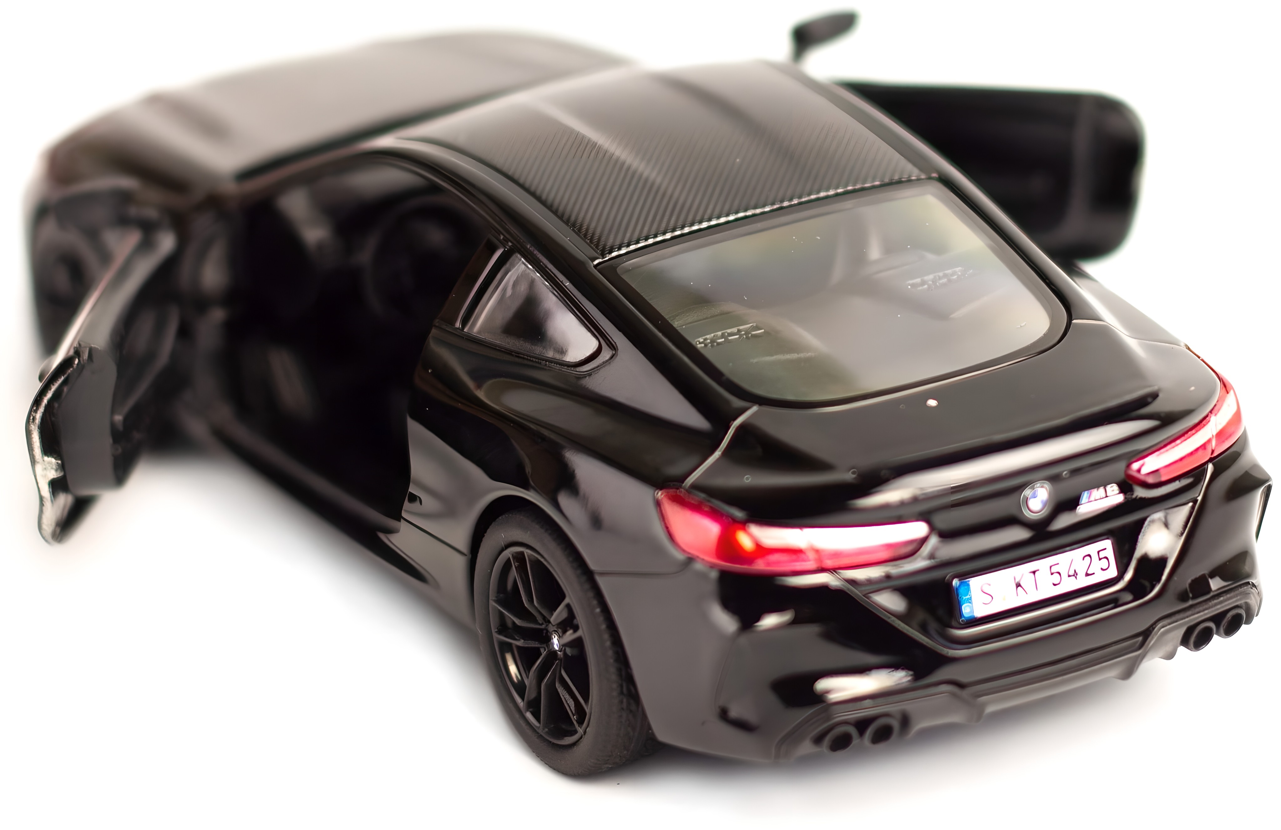 Металлическая машинка Kinsmart 1:38 «BMW M8 Competition Coupe» KT5425D, инерционная / Черный