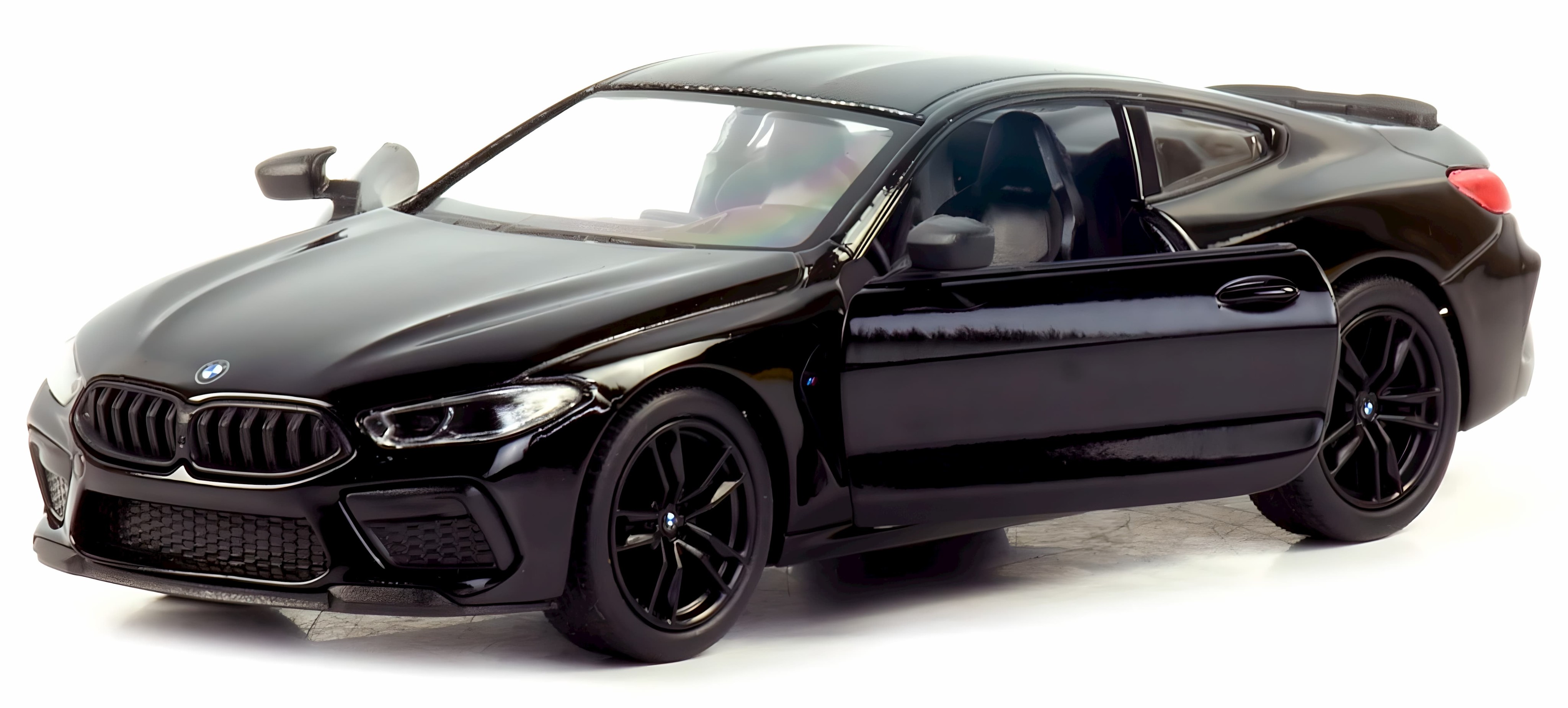 Металлическая машинка Kinsmart 1:38 «BMW M8 Competition Coupe» KT5425D, инерционная / Черный