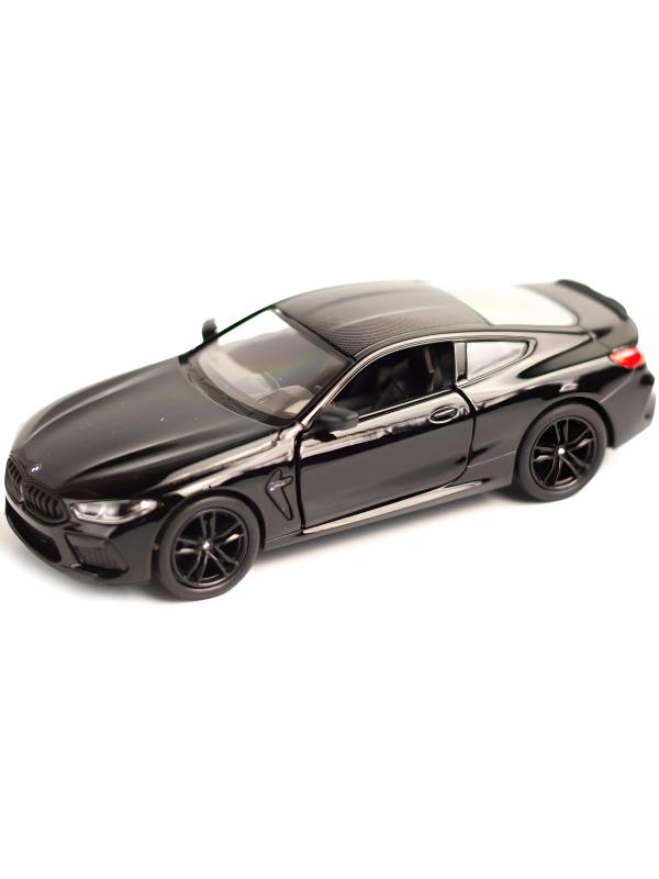 Металлическая машинка Kinsmart 1:38 «BMW M8 Competition Coupe» KT5425D, инерционная / Черный