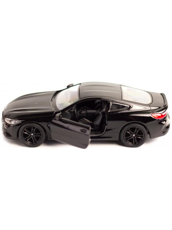 Металлическая машинка Kinsmart 1:38 «BMW M8 Competition Coupe» KT5425D, инерционная / Черный