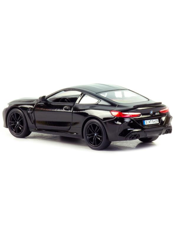 Металлическая машинка Kinsmart 1:38 «BMW M8 Competition Coupe» KT5425D, инерционная / Черный