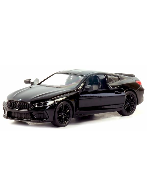 Металлическая машинка Kinsmart 1:38 «BMW M8 Competition Coupe» KT5425D, инерционная / Черный