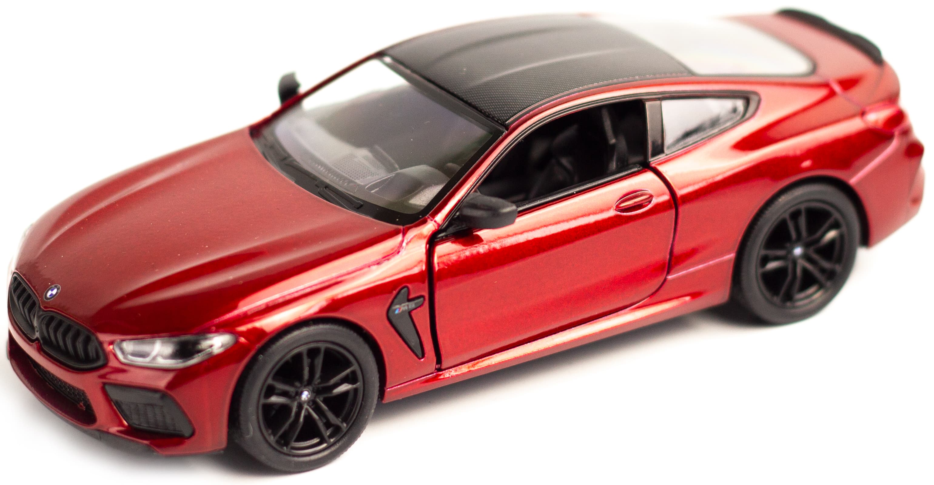 Металлическая машинка Kinsmart 1:38 «BMW M8 Competition Coupe» KT5425D, инерционная / Красный