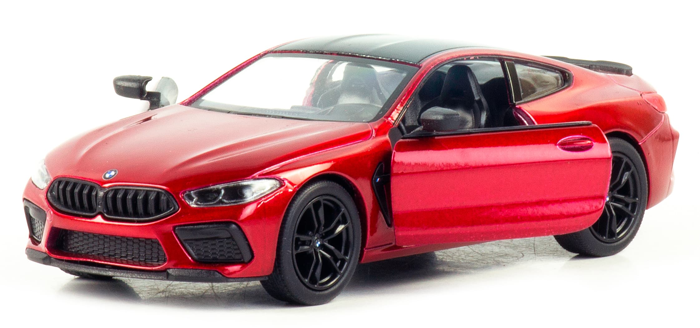 Металлическая машинка Kinsmart 1:38 «BMW M8 Competition Coupe» KT5425D, инерционная / Красный