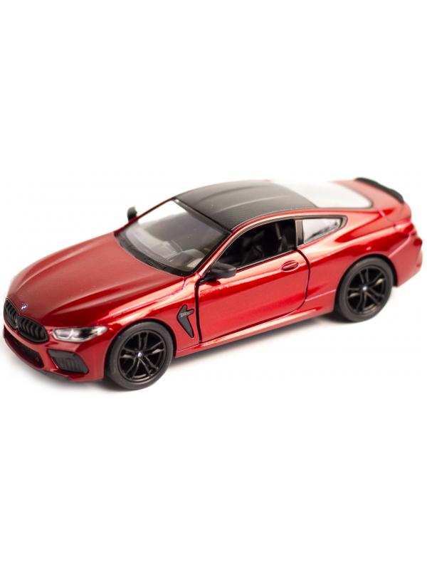 Металлическая машинка Kinsmart 1:38 «BMW M8 Competition Coupe» KT5425D, инерционная / Красный