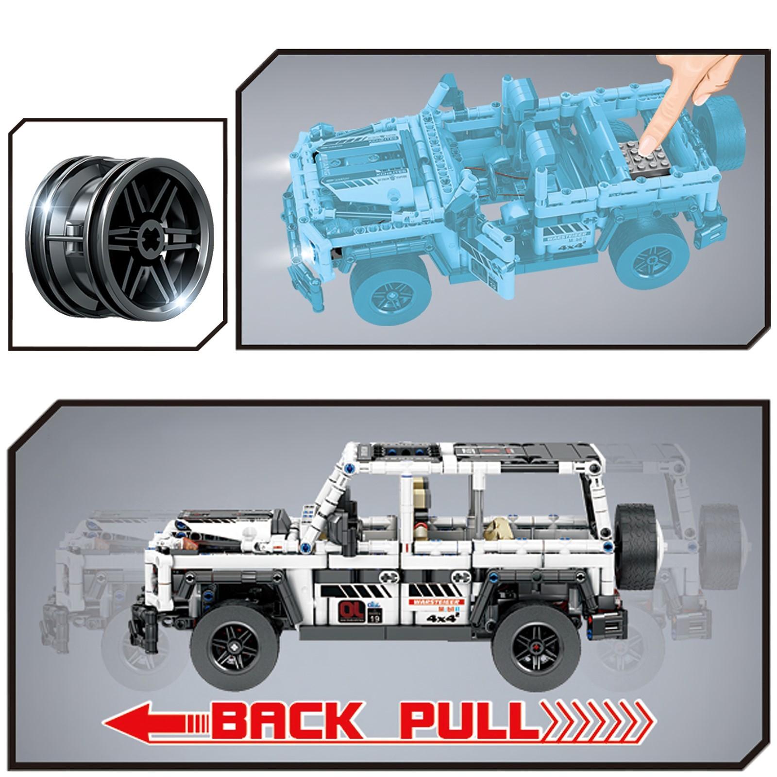 Конструктор GBL «Автомобиль Mercedes AMG G63 Backfort Vehicle» KY1036, инерционный / 840 деталей