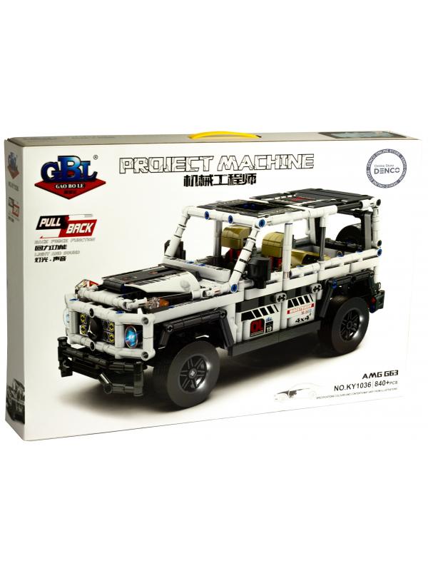 Конструктор GBL «Автомобиль Mercedes AMG G63 Backfort Vehicle» KY1036, инерционный / 840 деталей