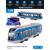 Металлический трамвай Play Smart 1:50 «Трамвай современный» 17,5 см. 6583D, инерционный / Синий