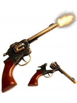 Детский игрушечный Револьвер-пистолет «Пугач » на 8 пистонов металлический / К4004