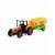 Машинка металлическая Green Farm «Трактор сельскохозяйственным с прицепом для перевозки молока» 402  / Оранжевый