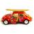 Машинка металлическая Kinsmart 1:24 «1967 Volkswagen Classical Beetle w/ wooden surfboard» KT7002DFS-1, инерционная / Красная