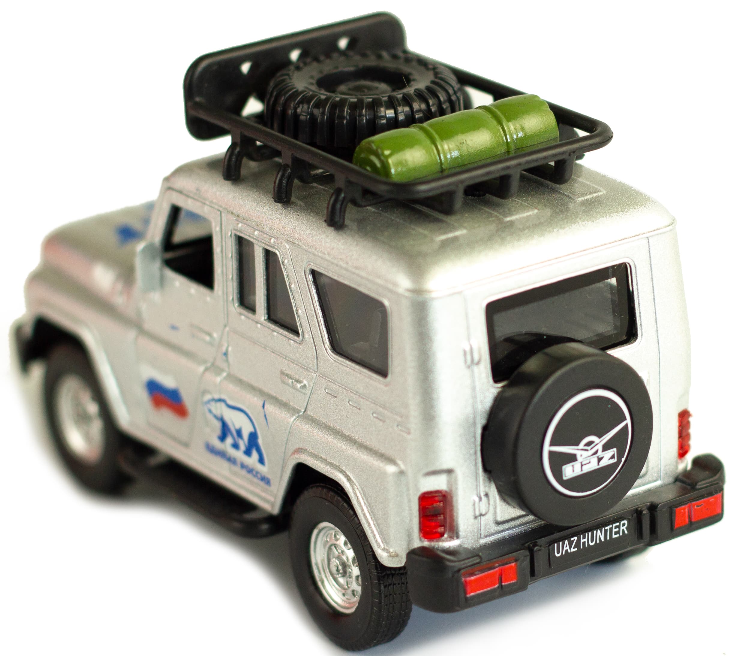 Металлическая машинка «УАЗ Hunter» А181R-182R свет и звук, инерционная / Серый