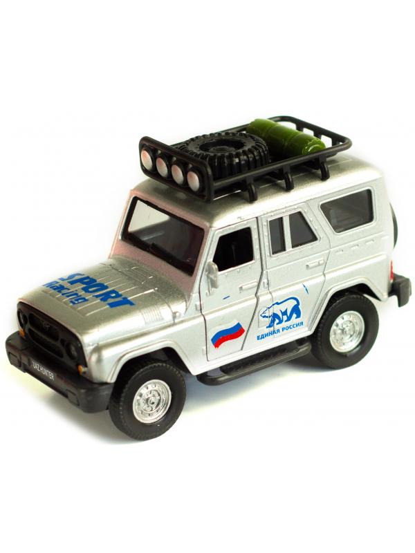 Металлическая машинка «УАЗ Hunter» А181R-182R свет и звук, инерционная / Серый