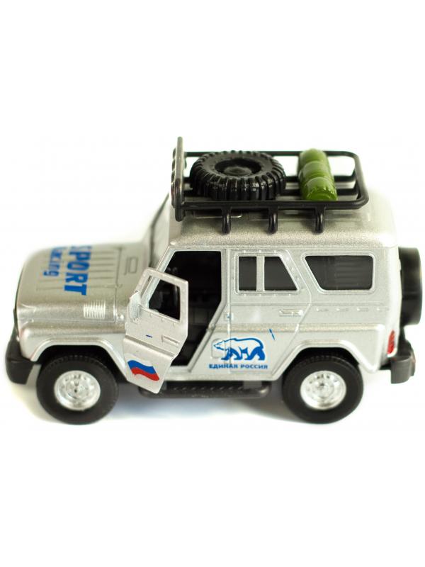 Металлическая машинка «УАЗ Hunter» А181R-182R свет и звук, инерционная / Серый