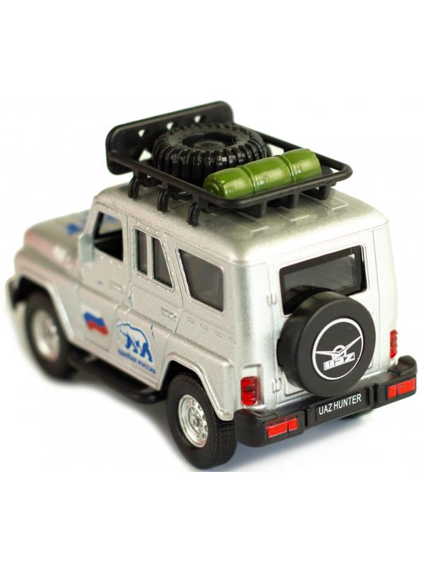 Металлическая машинка «УАЗ Hunter» А181R-182R свет и звук, инерционная / Серый