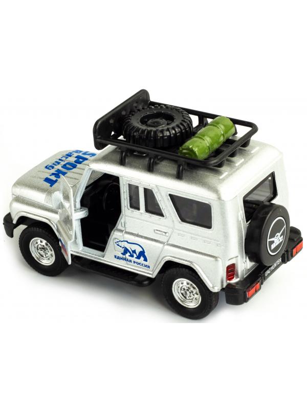 Металлическая машинка «УАЗ Hunter» А181R-182R свет и звук, инерционная / Серый