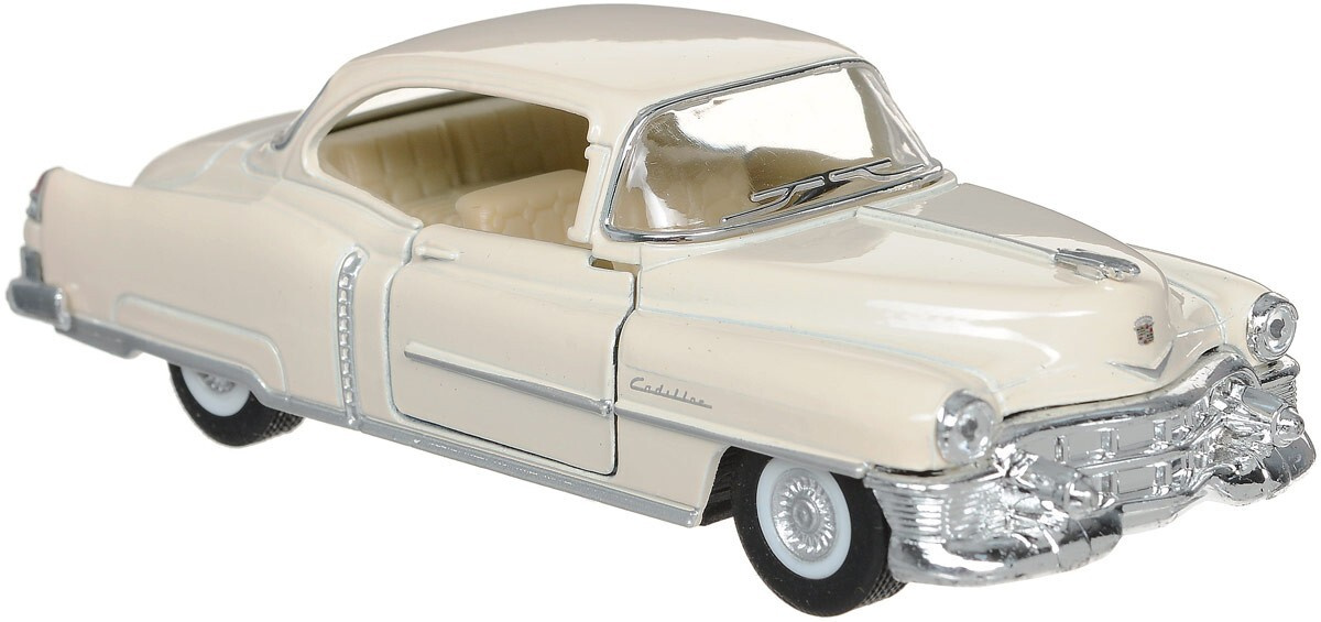 Металлическая машинка Kinsmart 1:43 «1953 Cadillac Series 62 Coupe» KT5339D, инерционная / Бежевый